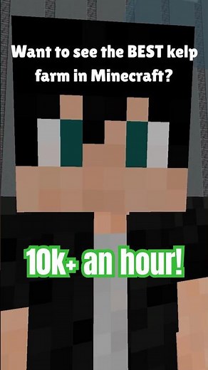 The BEST kelp farm in Minecraft!