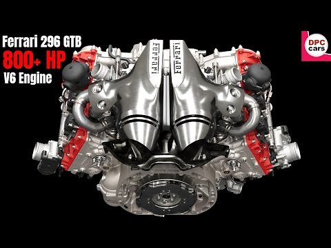 Ferrari 296 GTB V6 Engine in Detail