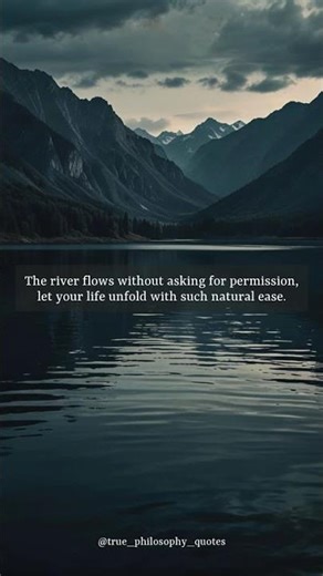 Life's deepest wisdom whispers in the unforced current of existence. 🌌
