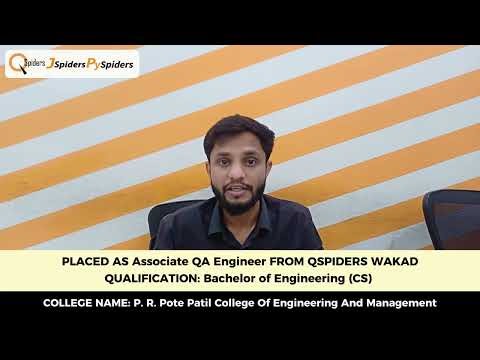 Real Placement Testimonial | BE CS → Associate QA Engineer