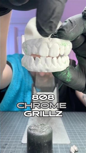 808 chrome grillz are the Champions League. 🏆 #grillz #808 #chrome #howto