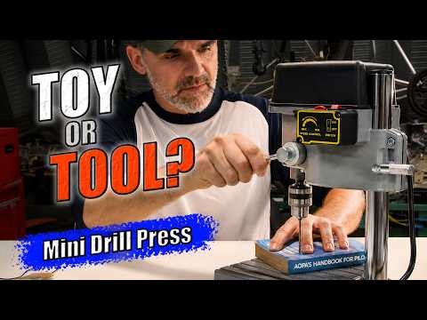 Mini Drill Press Review | Can a Desktop Drill Press Do Real Work Inside?