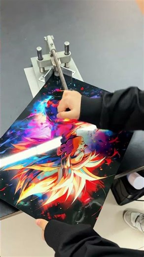 unboxing ultra instinct goku metal print #anime #goku #dragonball #shorts #metalposter ##manga #fyp