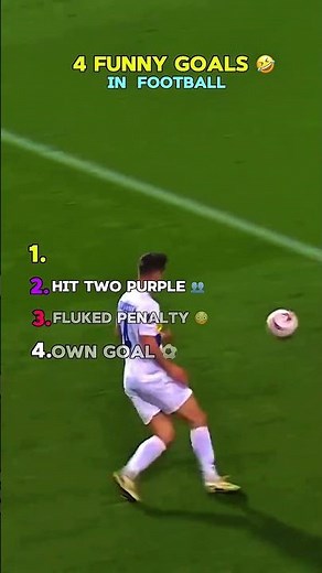 Top 4 Funniest Goals in Football History 😂⚽ #shorts #funnygoals #football #memes