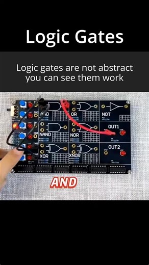 Learn digital logic the easy way! This DIY Logic Gate Soldering Kit lets you explore AND, OR, NOT, and more using real switches and LEDs. Perfect for beginners, students, and STEM learning. https://youtube.com/shorts/89zmSu1pJfE?feature=share
