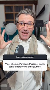 102K views · 3.6K reactions | Commente « vocabulaire », pour recevoir mon cours gratuit en 25 leçons en vidéo et PDF ! Vocabulaire avancé en français : voie, chemin, passage, parcours | French School TV | Facebook
