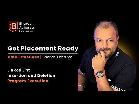Program Output | Linked List Insertion and Deletion | Data Structures | Bharat Acharya Education
