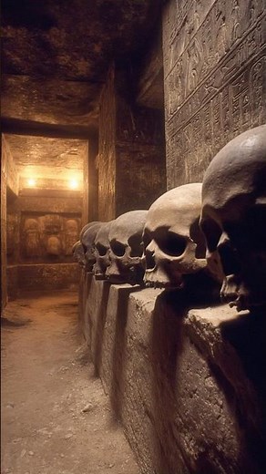 Hidden Crypt in Egypt Contains Row of Giant Skulls