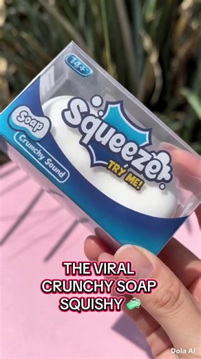 The Viral Crunchy Soap Squishy – Satisfy Your Senses 🧼✨ The most addictive ASMR sound you’ll hear all day – perfect for stress, focus, and fun! ✅ Unique Crunchy Sound: That famous satisfying “crunch” every time you squeeze ✅ Soft & Squishy Texture: Moldable, slow‑rising, feels just like real soap ✅ Stress & Anxiety Relief: Great for busy days, studying, or fidgeting ✅ Safe & Reusable: Durable material, no mess, 14 suitable ✅ Viral Sensation: 374K views – everyone’s grabbing one! Experience the 