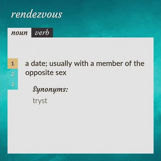 Rendezvous | meaning of Rendezvous