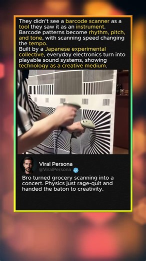 Scanning a Barcode = Making Music 🎶