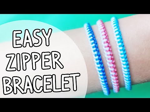 Zipper Friendship Bracelet | How to Make Zipper Bracelet Tutorial