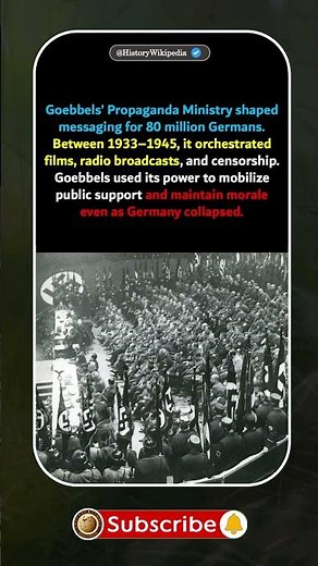 The Ministry That Guided Millions Through Propaganda 📢 #warhistory #history