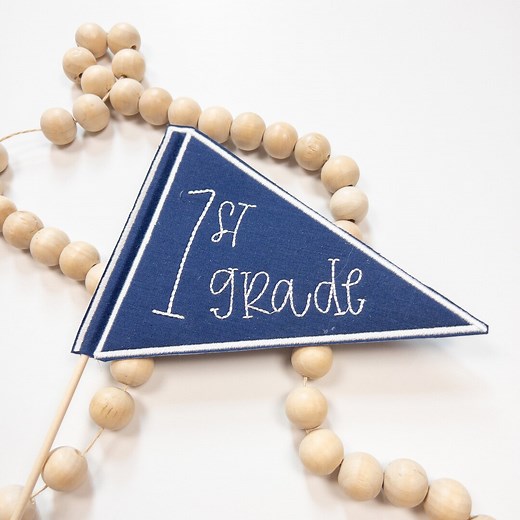 In the Hoop Pennant Flag Machine Embroidery Design, Simple ITH Pennant Flag, 4x4, 5x7, 6x10, 8x8 - Etsy