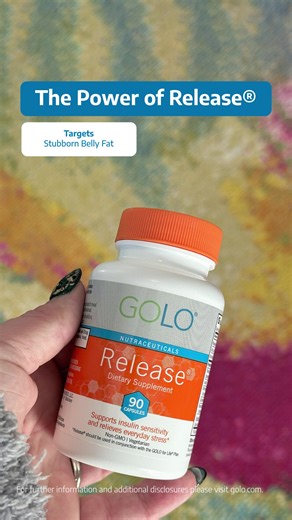 Made with all-natural ingredients, Release® works with your body to help you achieve your weight loss goals. Release® can help: 🤤 Reduce cravings 📈 Improve your metabolism ⚡Keep you energized | GOLO for Life