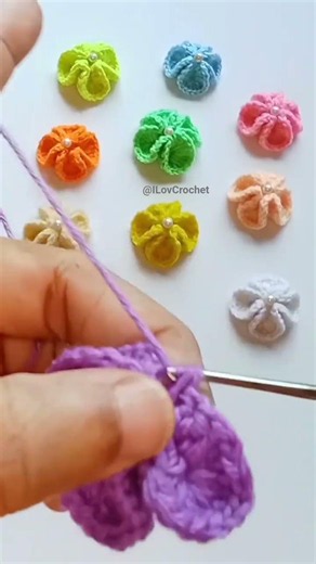 Easy Crochet Flower Pattern For Beginners | Crosia Flower Design