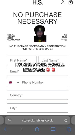 Harry Styles HS4 Tour 2026: Join the Excitement!