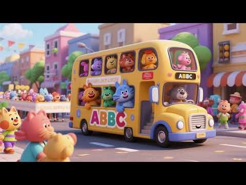 🚌🐾 Animal Bus ABC Parade | Nursery Rhymes & Kids Songs 🎶