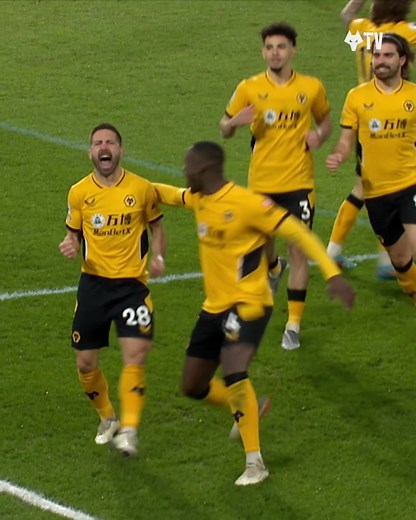 Stunning Team Goal by Wolves Against Brentford