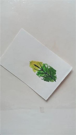 How to draw tree with leaves 💛+💚+💚