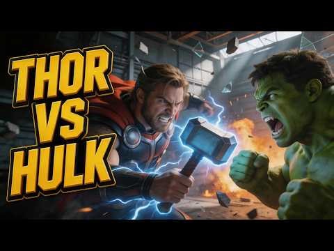 THOR vs HULK – Helicarrier Fight Scene (Avengers 2012) | Epic Clash