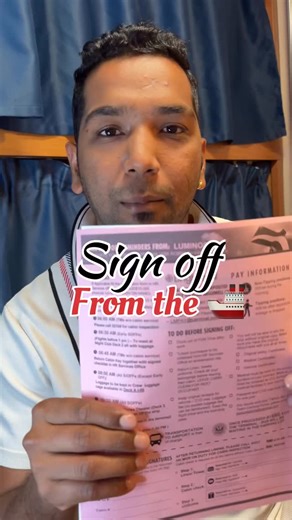 Kiran Suresh Pawar on Instagram: "Finally Sign off orientation 🛳️ . . . . . Day 45/50 day✅ #lifestyle #instagood #viralreels"