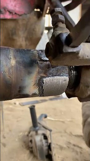 “Damaged Thread Repair | Heavy Axle Thread Cutting & Welding Restoration 🔧🔥”