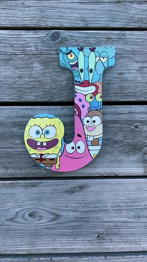 The outline on this one is just so satisfying ☺️ #spongebob #patrickstar #nickelodeon #90sbaby #painted #satisfyingvideo #mrkrabs #acrylicpainting #fy
