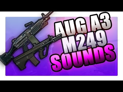 AUG A3 and M249 Gunfire Sounds at Various Distances (GUIDE) PUBG