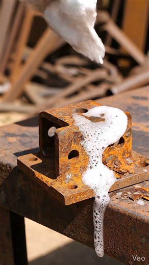 Rust Removal From Steel Bracket