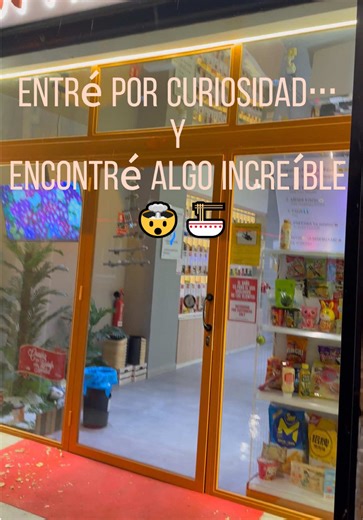 Llovía, hacía frío y quería irme a casa… hasta que encontré esta tienda. Fideos instantáneos productos asiáticos concepto único. Se llama LAMEN MAGIC y terminé cenando aquí 🍜✨” #getafe #LAMEN.MAGIC#supermercadoasiatico #restauranteasiatico #madrid