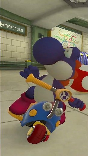 Mario Kart 8 Deluxe - Blue Yoshi Winning Animation 🏆