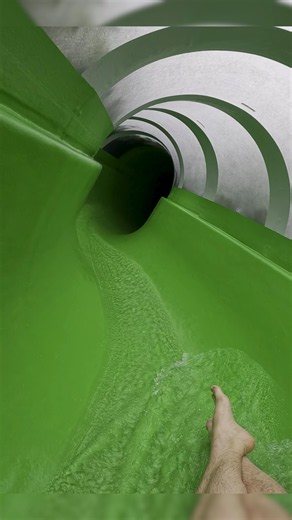 This green slide is way FASTER than it looks! #shorts