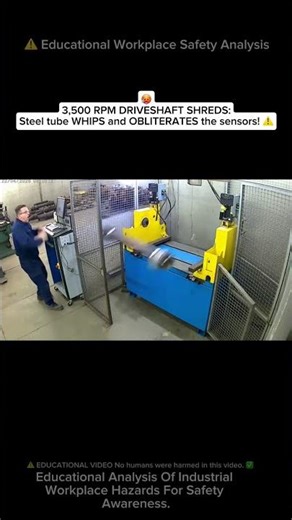 ⚠️ 3,500 RPM Driveshaft SHREDS Machine 🤯#shorts