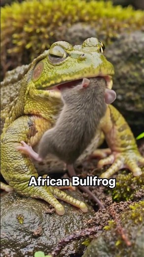 African Bullfrog | Lifespan 10 years #wildlife #animalknowledge