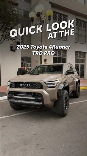 Have you seen the 2025 Toyota 4Runner TRD Pro?