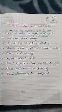 Millennium Development goals (MDGs)