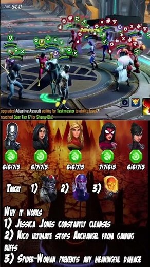 A-Force Surfer Vs Death Seed! Super Efficient Counter - Marvel Strike Force