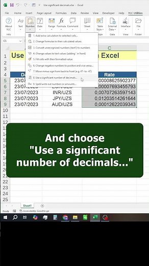 🎯 Round / Format to Significant Figures in Excel (Quick approach! ⚡)