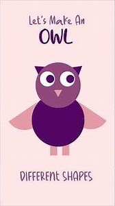 Learn Shapes by Building an Owl 🦉 | Circles, Triangles & More