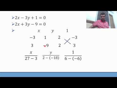 Cross Multiplication Method to solve Linear Equations in two variables Question 3