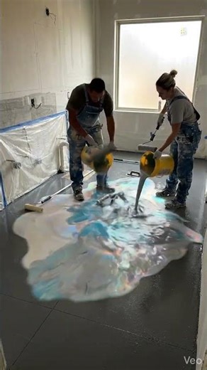 Bathroom Transformation: Epoxy Floor Time-lapse (Before & After)