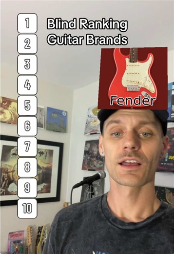 Guitar brand ranking, which is your favorite? 🎸 #guitar #fender #gibson #epiphone #schecter