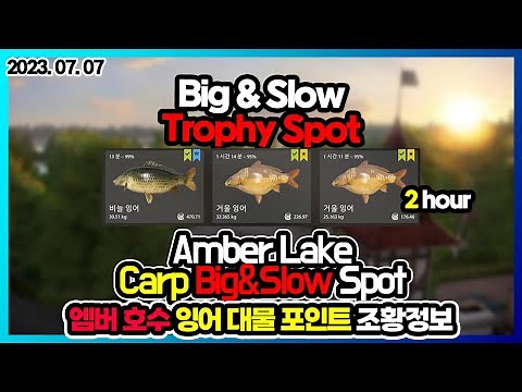 7/7/2023 Amber Lake Carp Big&Slow Spot l Russian Fishing 4 RF4
