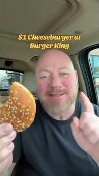 🍔🔥 Burger King’s $1 Cheeseburger DEAL – Is It Worth It?! 🔥💰 #fastfoodreview