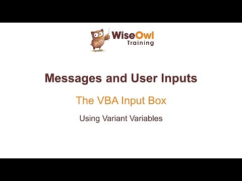 Excel VBA Online Course - 5.3.6 Using Variant Variables