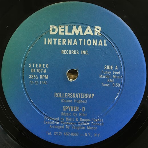 Spyder-D - Rollerskaterrap / Spinnin' Webs & Rappin' Rhymes