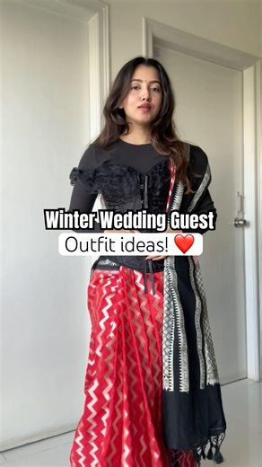 WINTER WEDDING OUTFIT IDEAS! Comfort + Style #winterwear #saree #indianwedding #myntra #haul