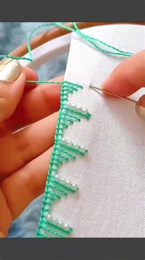 Embroidery lace tutorial, simple, beautiful and easy to learn #sewing #needlework #handmade