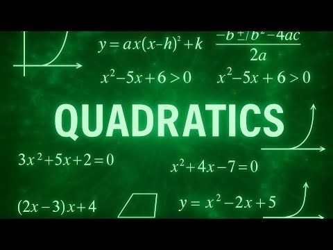EVERY Quadratic Equation for Any Exam